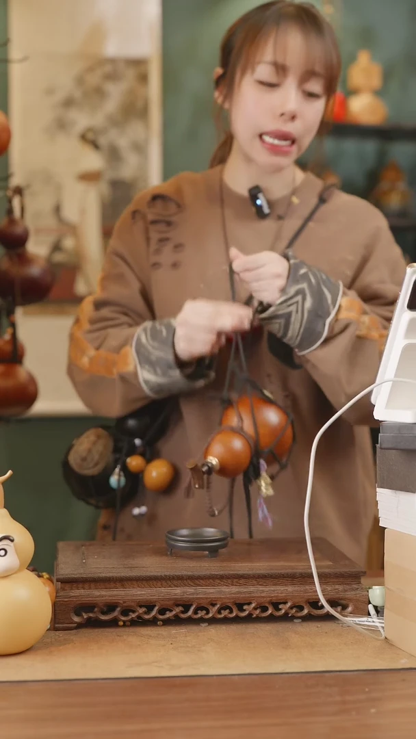 【闪购商品】356号精品天然大漆工艺防渗内胆酒葫芦~