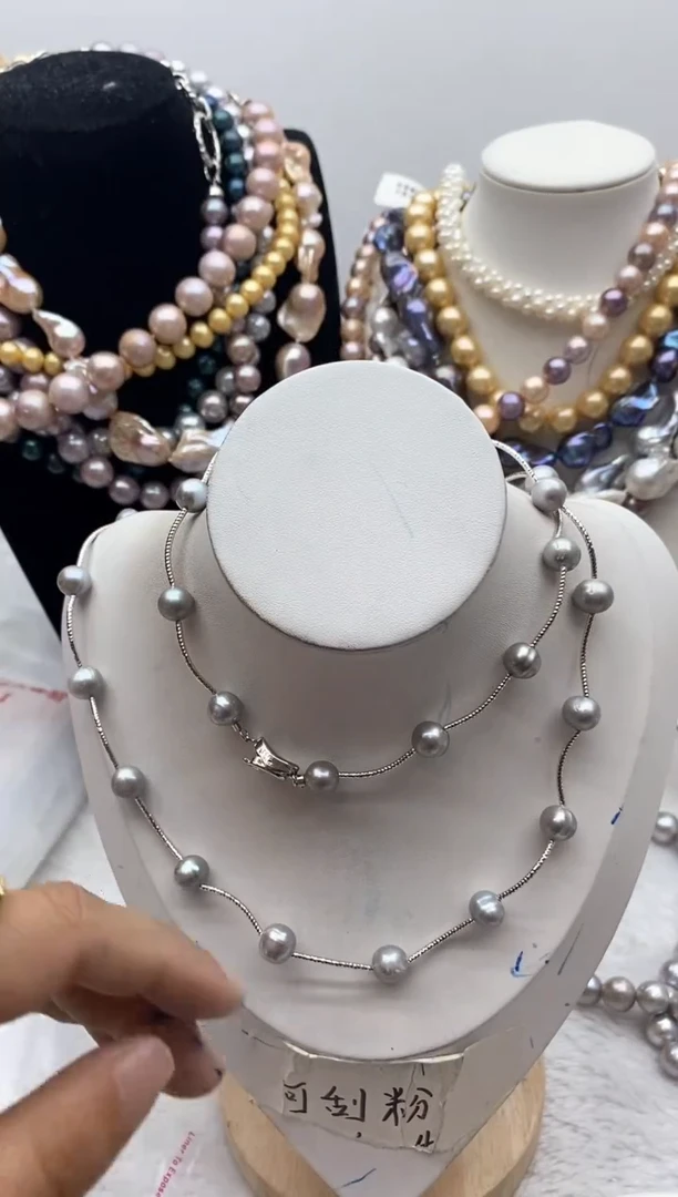 淡水珍珠钛钢颈饰76