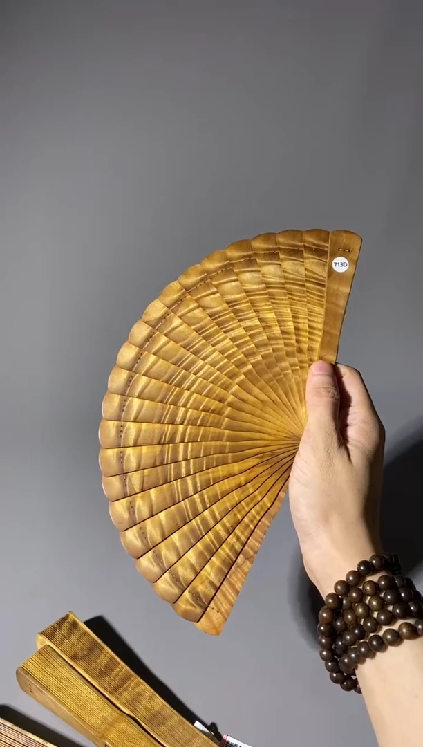 金丝楠芒***如713号16cm小叶桢楠扇子