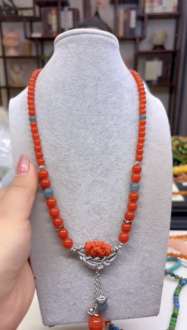 【闪购商品】南红玛瑙颈饰未镶嵌M636