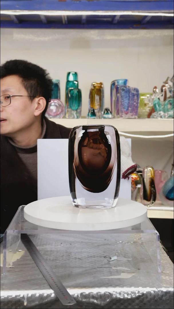 【闪购商品】琉璃【幻彩】高20精品琉璃正常手工痕迹