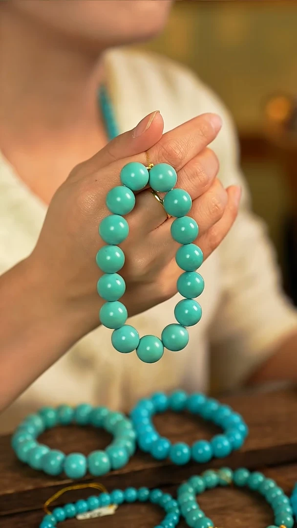 未镶嵌绿松石手串高品质