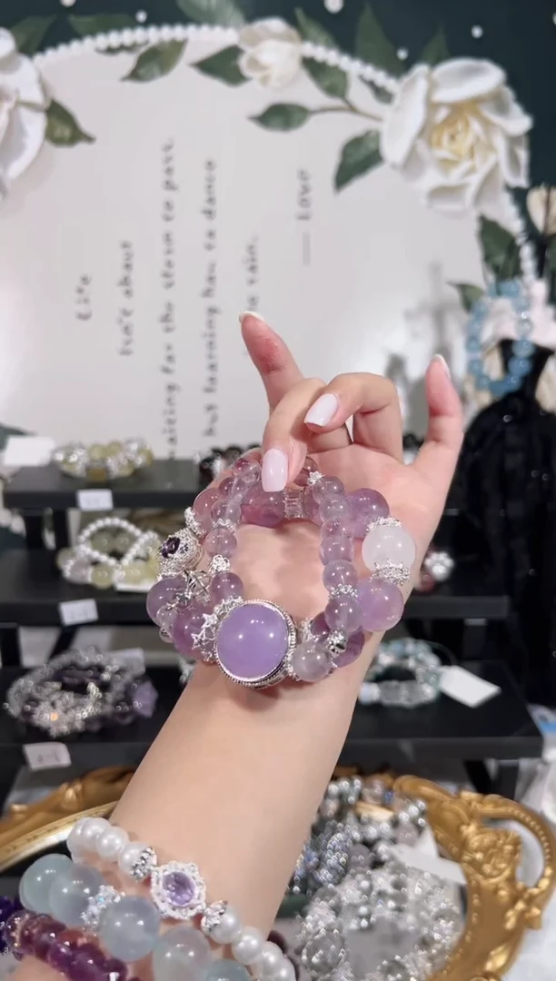 【闪购商品】水晶手链未镶嵌天然水晶默认微瑕 多样性发货发其一