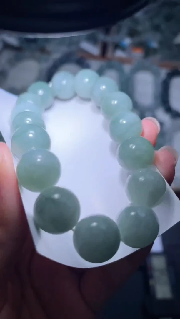 未镶嵌定制翡翠天然缅甸翡翠手串4