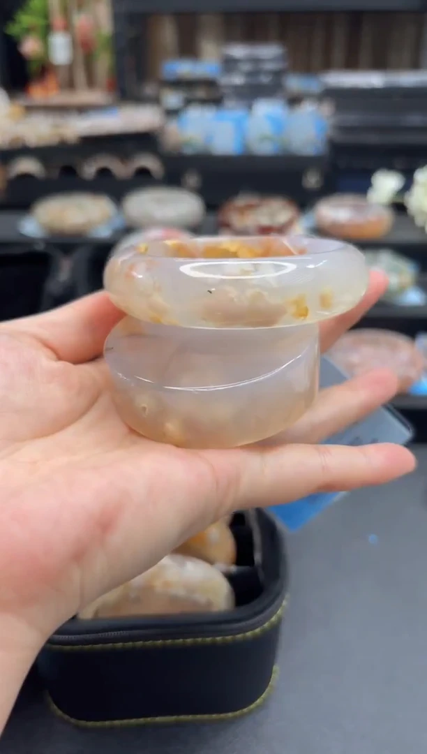 未镶嵌手镯石英质玉322(59圈赠送镯心)