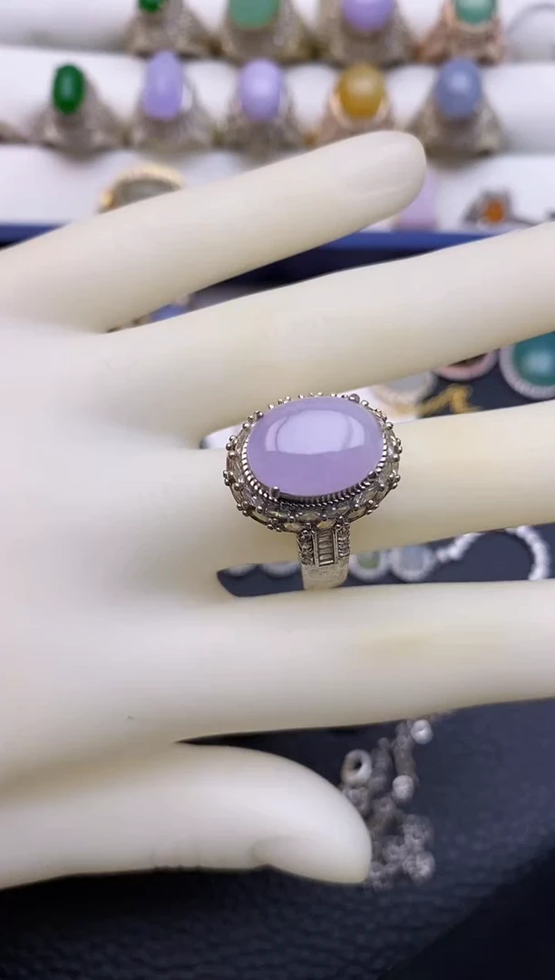 未镶嵌戒指翡翠铜托111