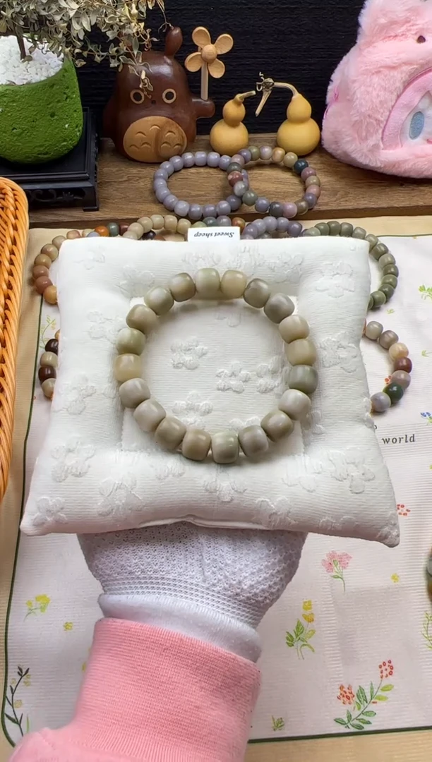 手串菩提根/象牙果卡13干磨正桶老料花皮