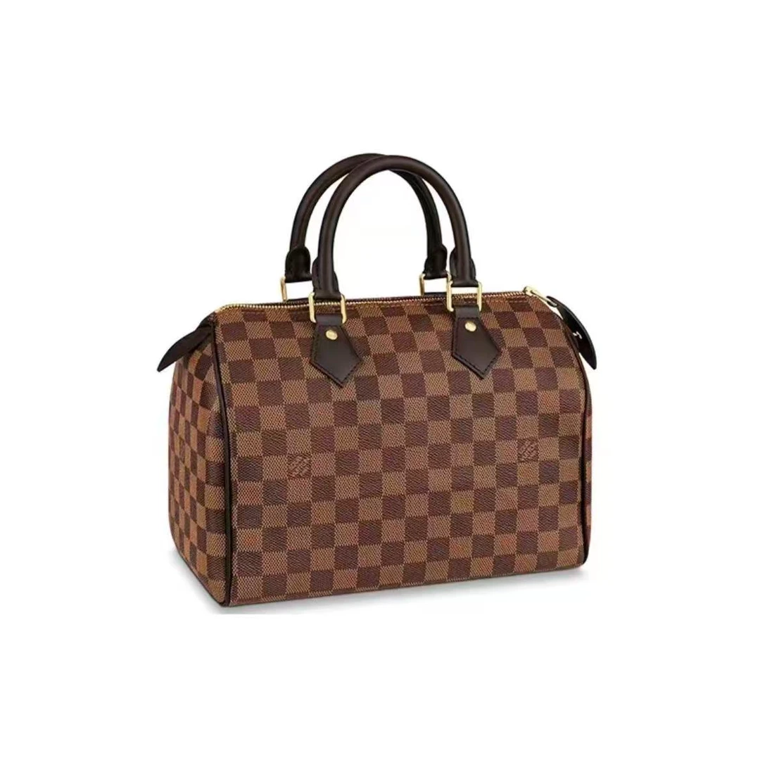 95新 LouisVuitton/路易威登 安洁利 lv sp25棋盘格手提包