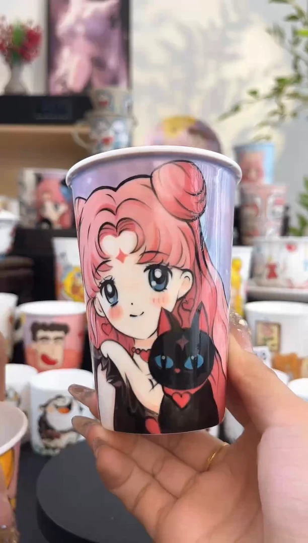 【闪购商品】摆件手工手绘陶瓷小杯杯