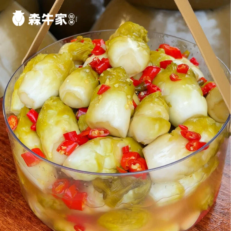 森牛家 四川传统正宗配料表干净老坛泡菜农家应季脆爽头茬泡儿菜