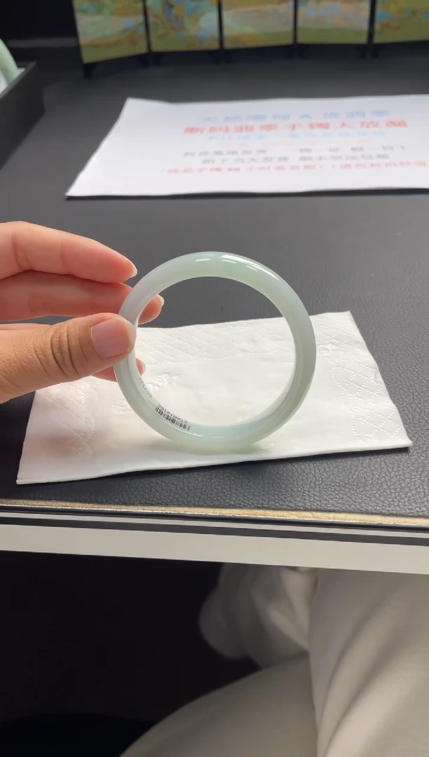 未镶嵌手镯翡翠23#天然缅甸A货翡翠手镯55-56圈口