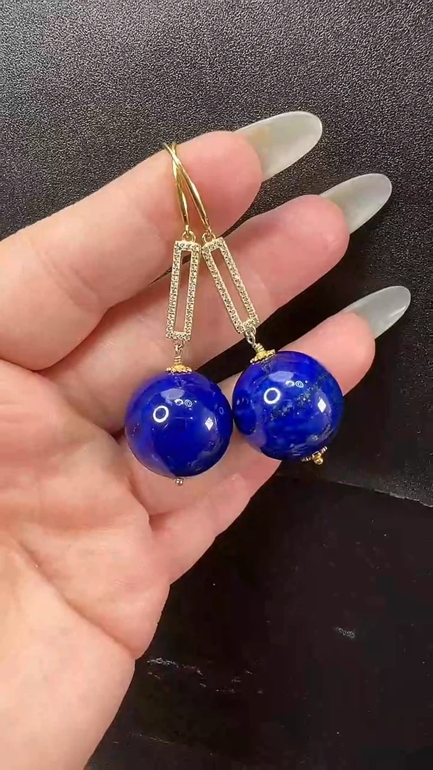 未镶嵌青金石颈饰耳环