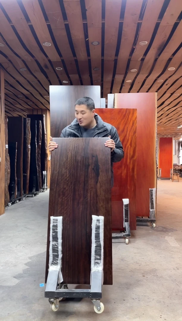 【闪购商品】木进口巴新黑胡桃120*53*5