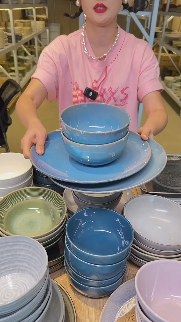 瓷418高温釉下彩陶瓷餐具