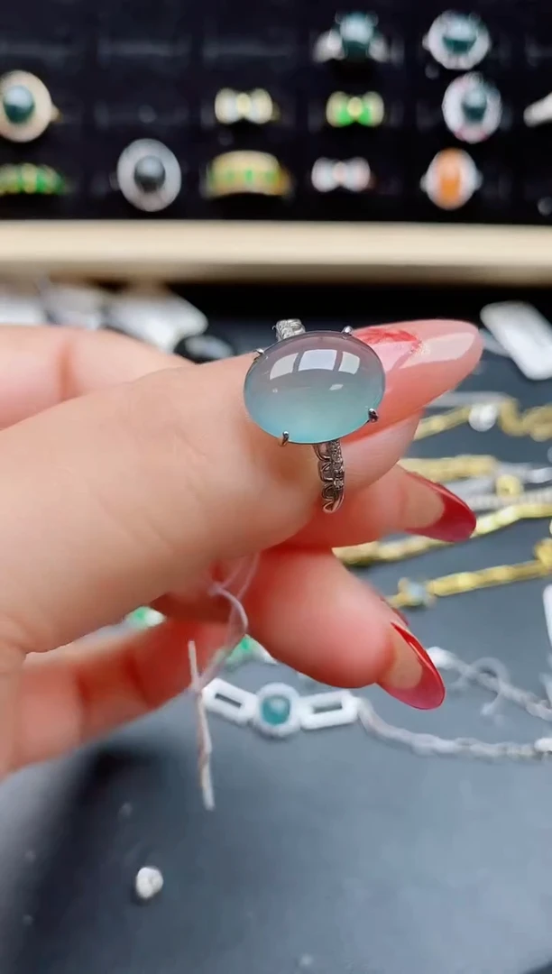 【闪购商品】翡翠戒指银S925镶嵌1212