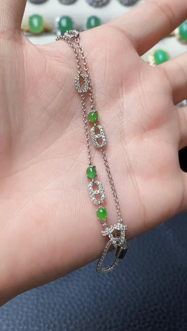 银S925镶嵌戒指翡翠4805