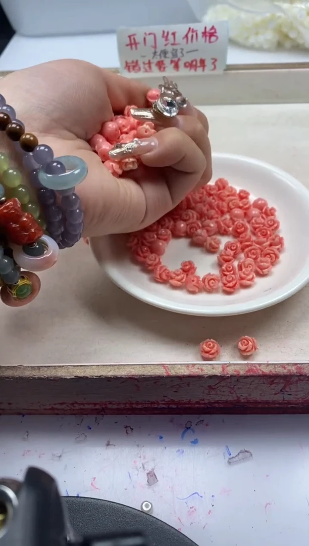 【闪购商品】拼合珍珠（马贝珠）颈饰未镶嵌x990女*王贝玫瑰花*6个