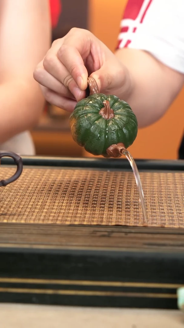 茶壶紫砂WXT27《贝贝小南瓜》绿