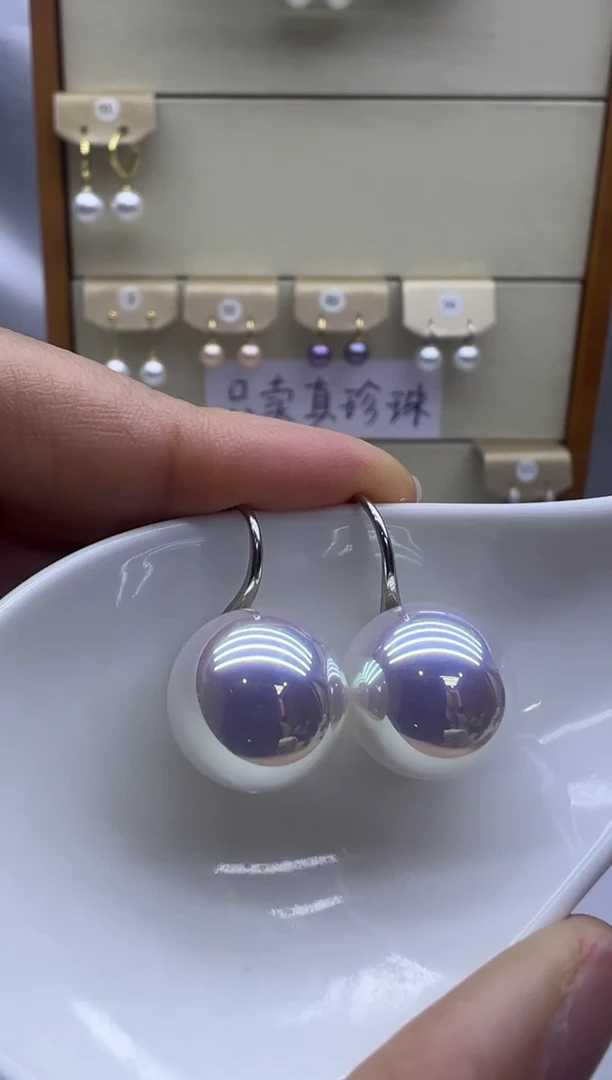 未镶嵌耳饰淡水珍珠0295