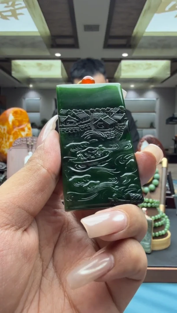 未镶嵌和田玉挂件byeqbcl