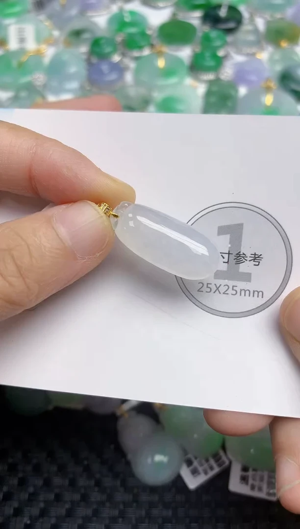 颈饰未镶嵌翡翠天然缅甸A货翡翠百元以上9元证书费自理