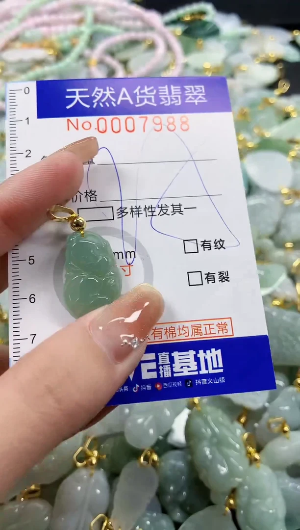 颈饰未镶嵌翡翠天然A货翡翠