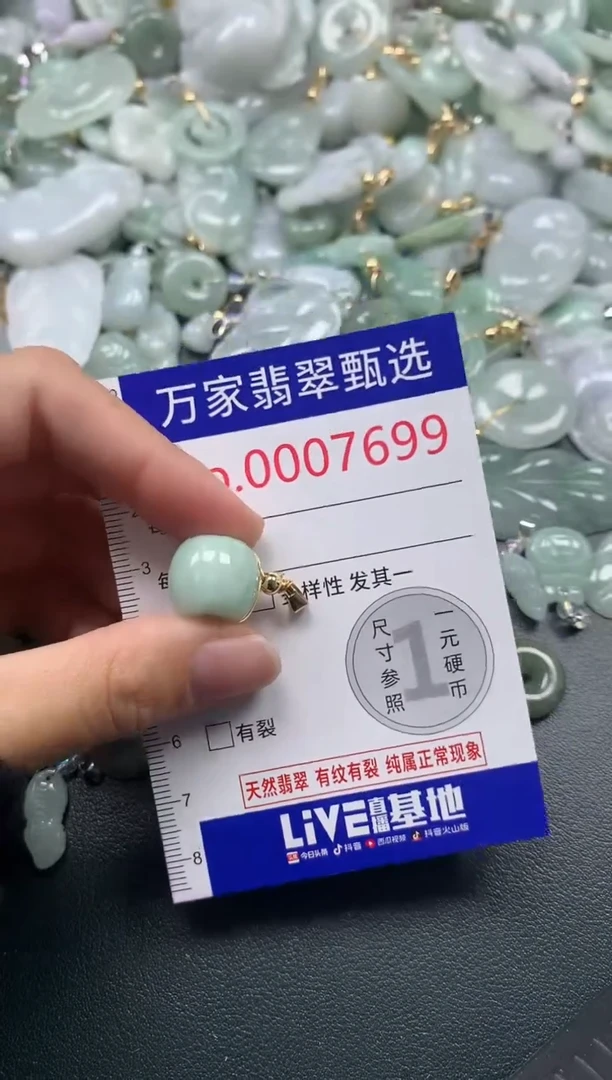 吊坠(不含链)未镶嵌翡翠7699