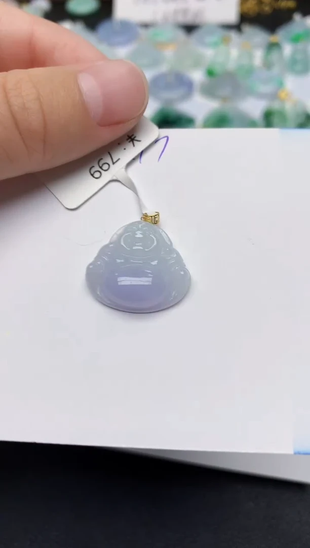 颈饰未镶嵌翡翠 天然缅甸A货翡翠百元以上9元证书费自理