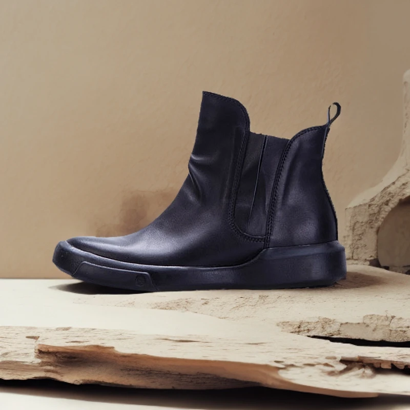 DS01-2真皮手工休闲短靴