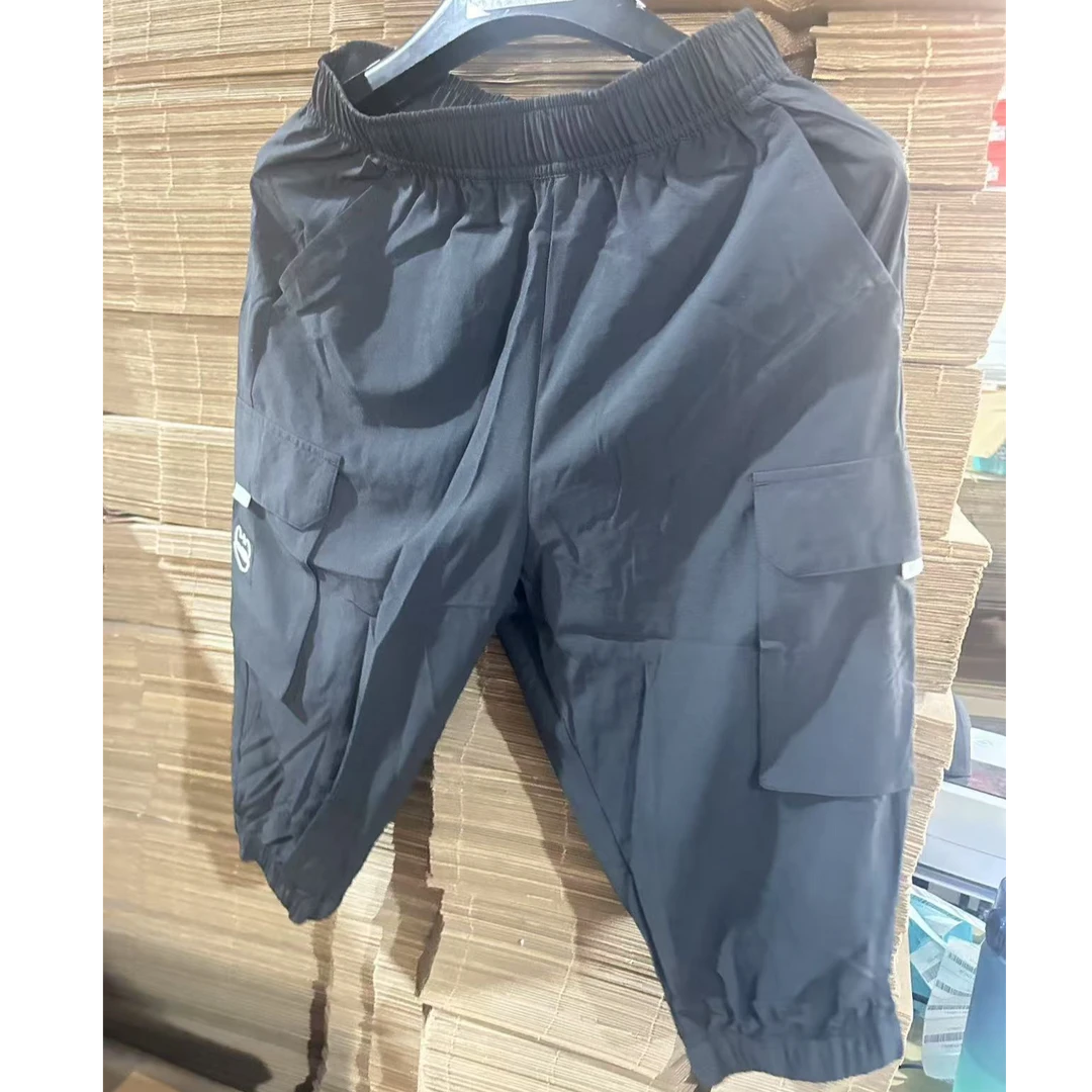 《B品以直播展示为准》李宁时尚系列男子收脚工装运动中裤AWBU231