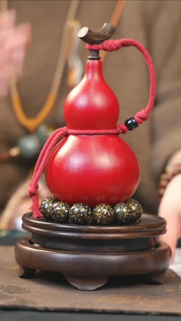 【闪购商品】Yi226大漆酒葫芦不包手串及旋转底座