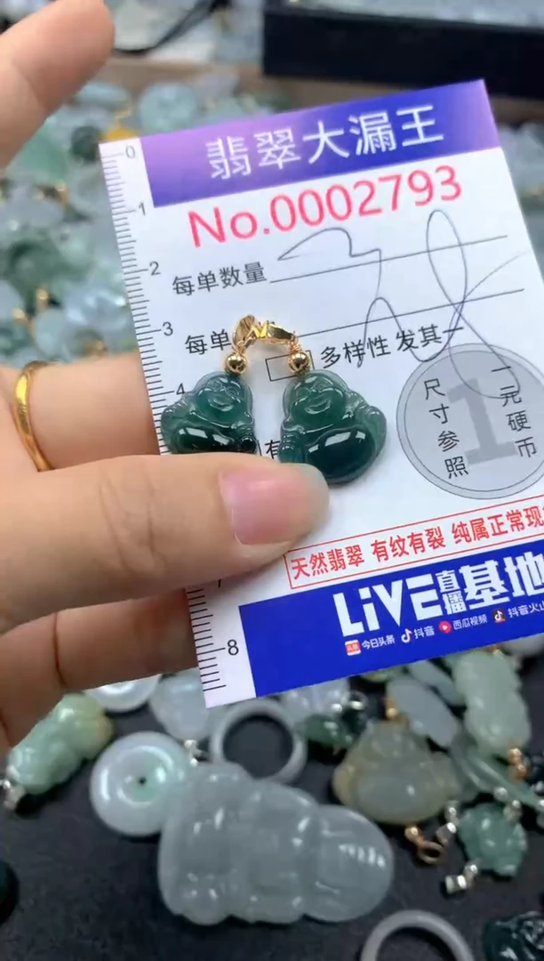 翡翠未镶嵌吊坠(不含链)2793