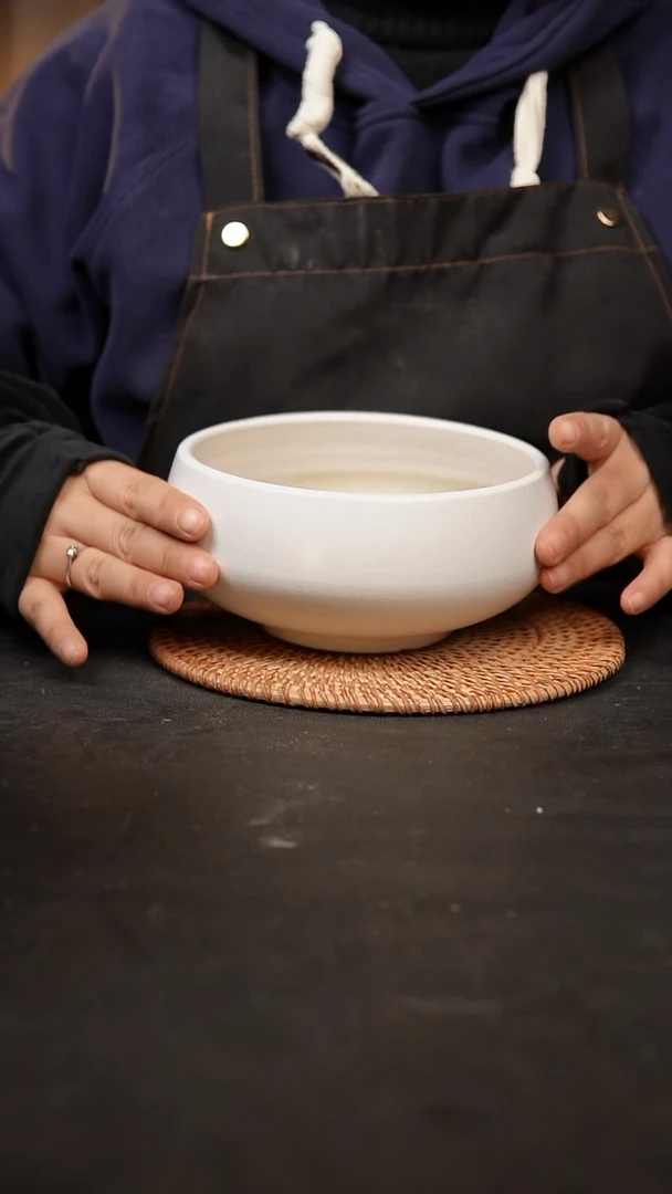 【闪购商品】瓷片泥泥手工花盆口14高7