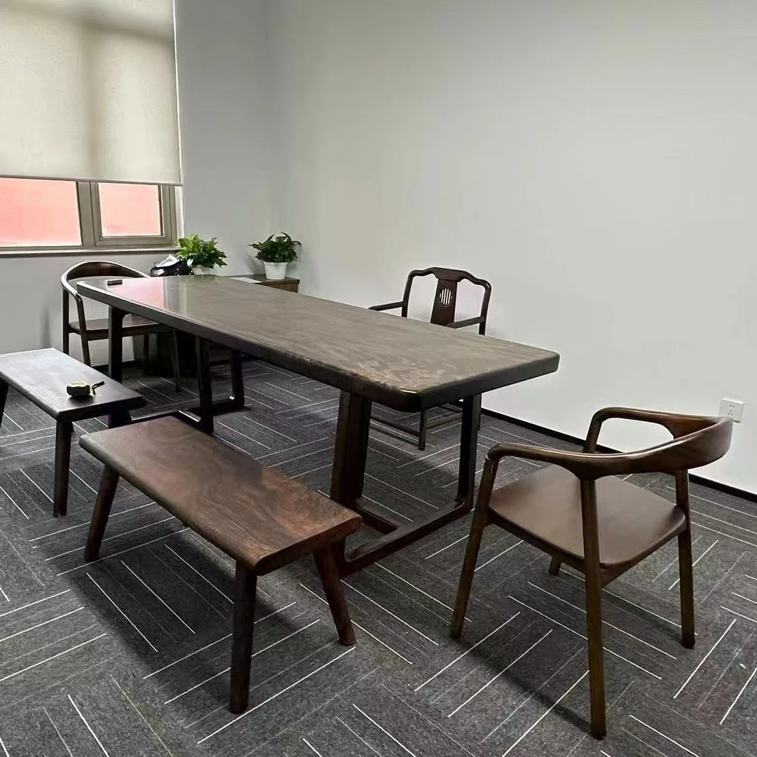 斐济胡桃木大板桌茶桌书桌