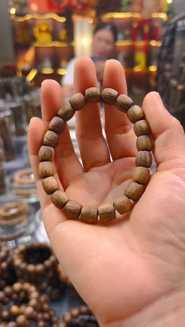 手串沉香棋楠鼓珠单圈