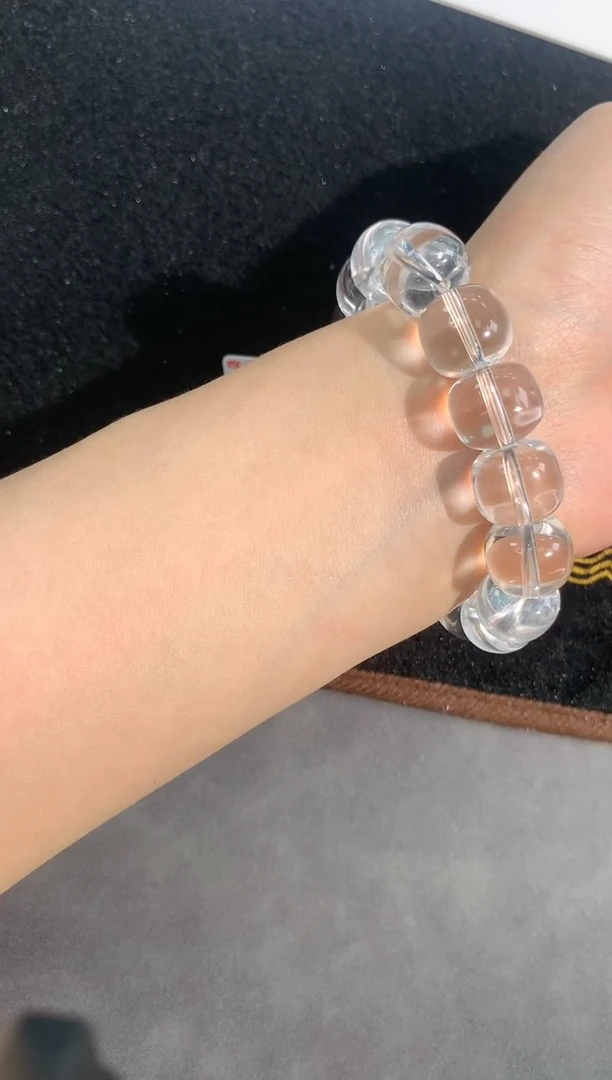 【闪购商品】水晶手链未镶嵌44号白水晶老型珠单圈13mm