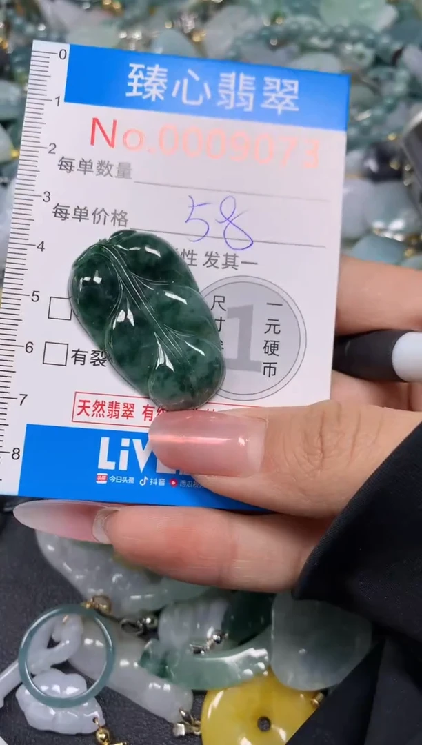 【闪购商品】翡翠颈饰未镶嵌含绳0009073