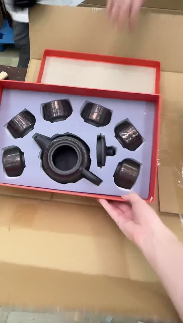 瓷片小强茶具套装