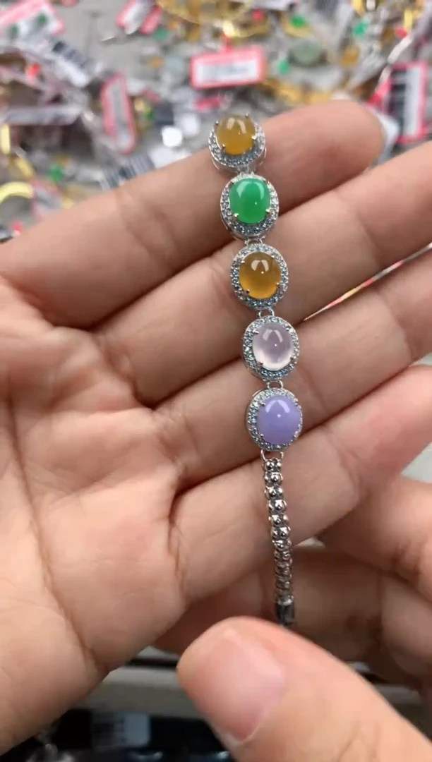 银S925镶嵌戒指翡翠222               2