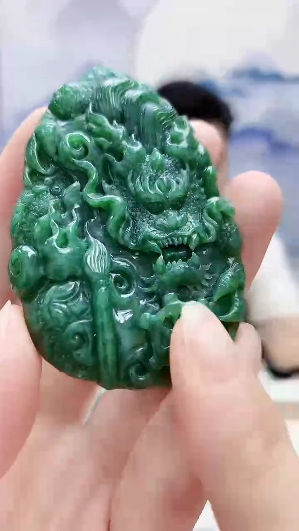 未镶嵌定制翡翠4917ry-毛货挂件5