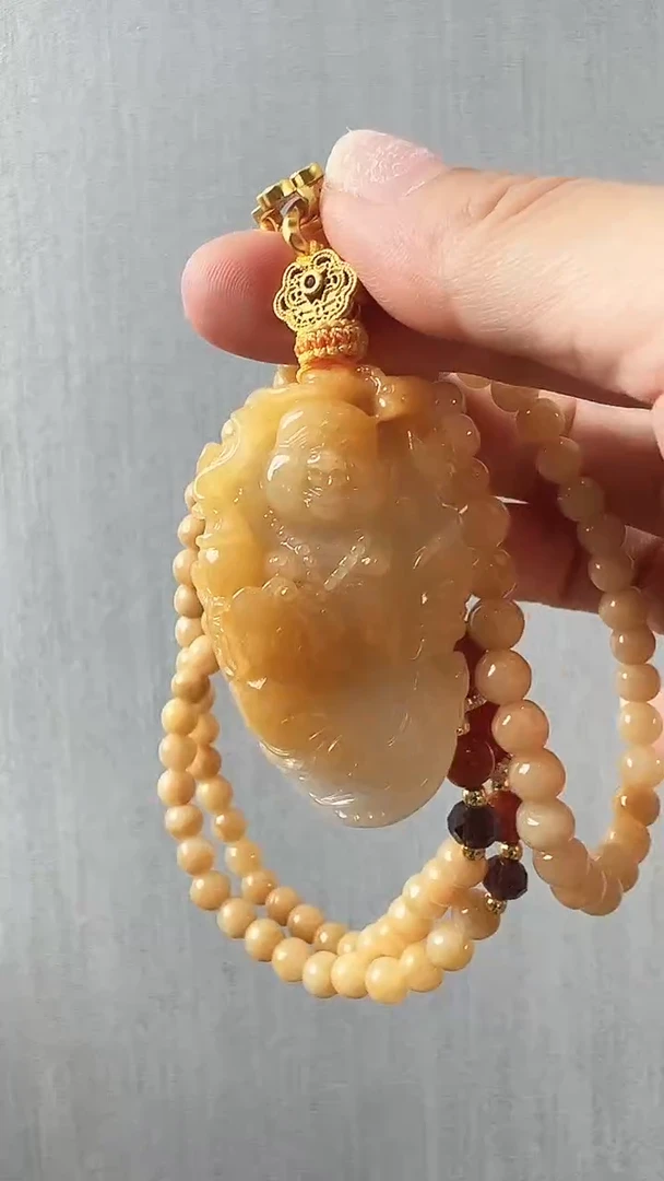 颈饰未镶嵌翡翠佛公