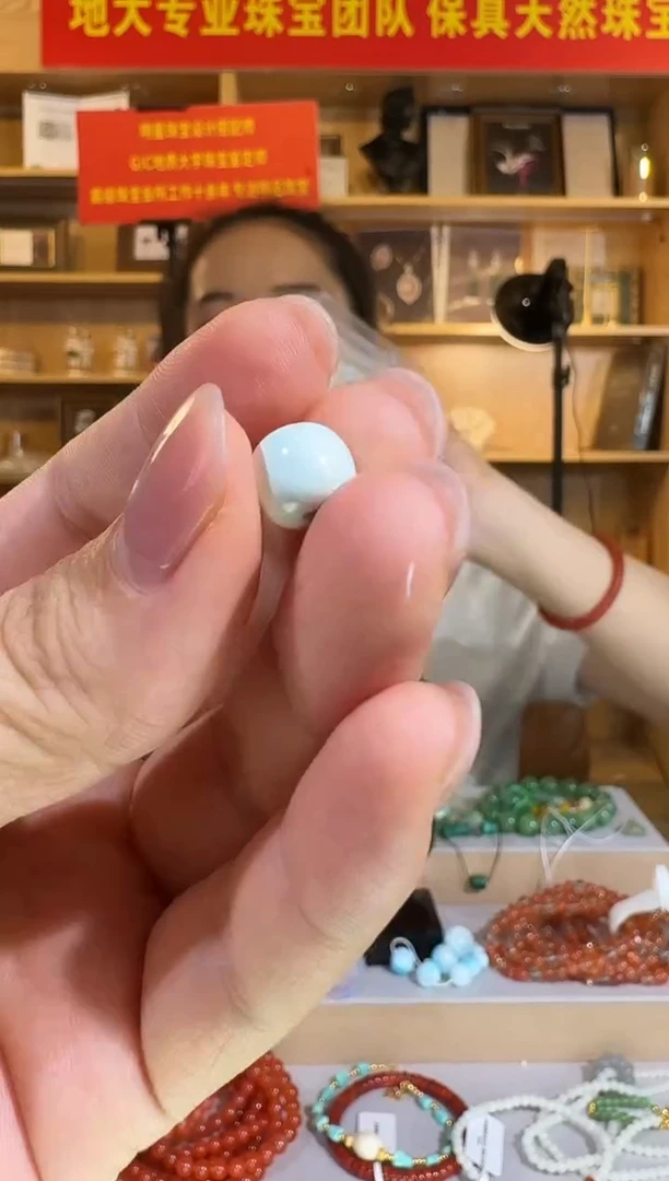 未镶嵌裸石石英质玉9mm石英质玉松松老型珠裸石