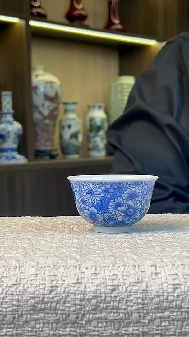 瓷片景德镇毛仔柴窑杯