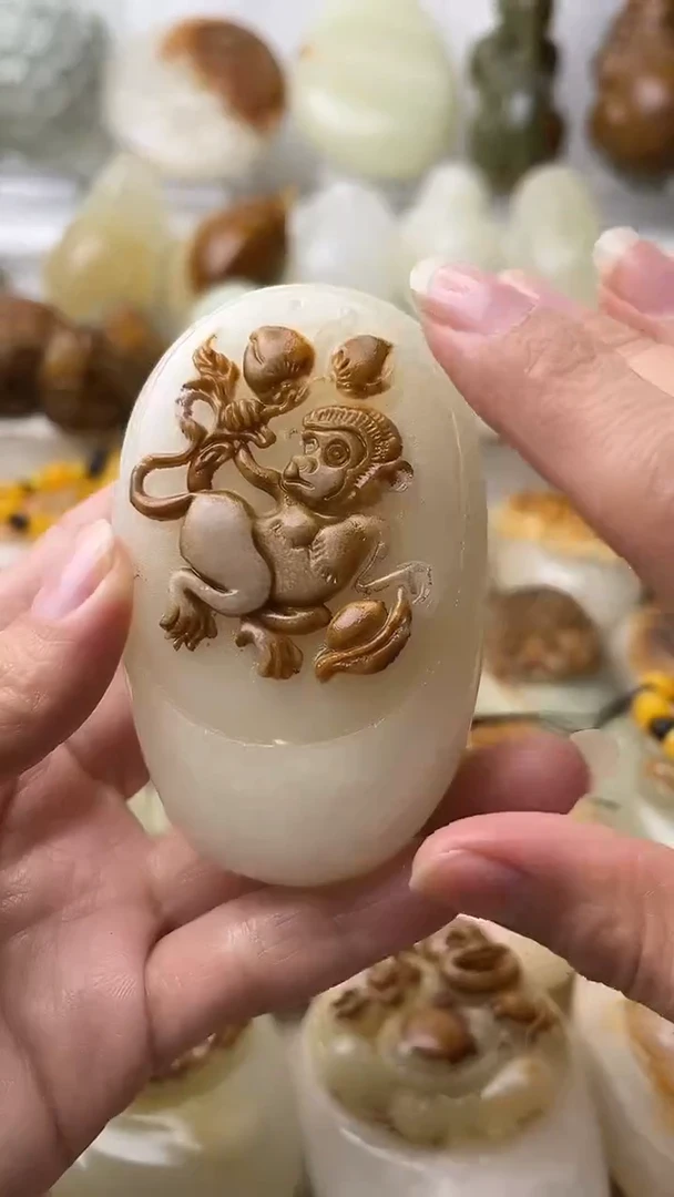 石材古青石棉纹正常不退换猴