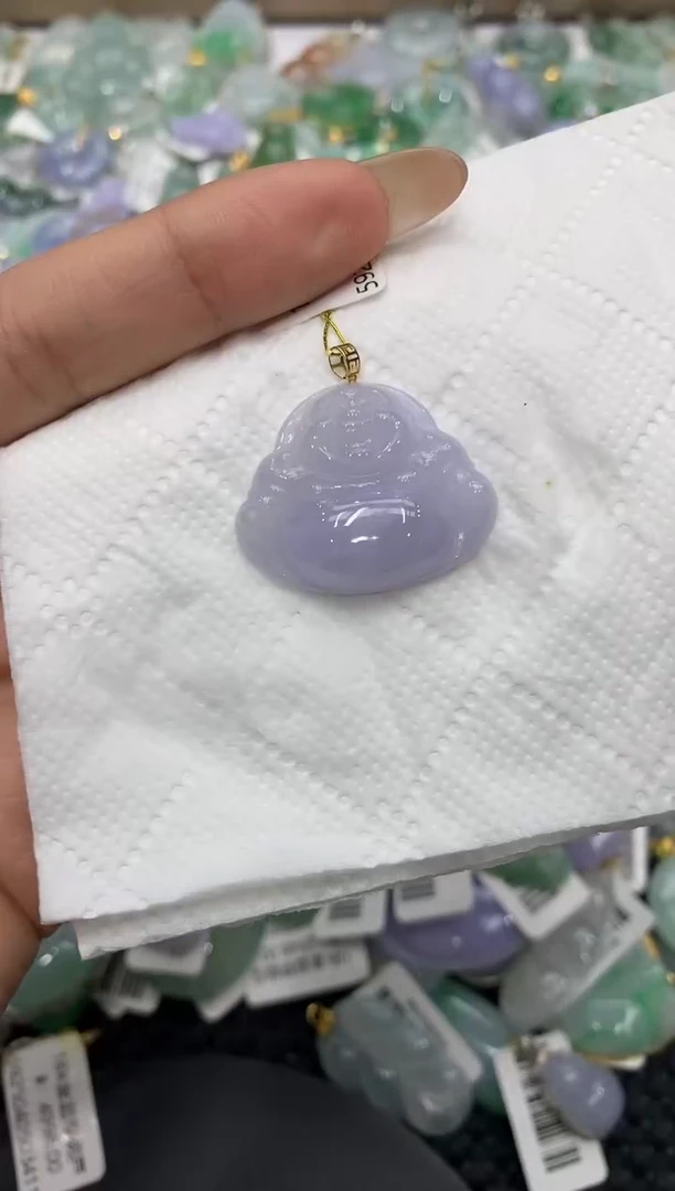 颈饰18K金镶嵌翡翠111111111111