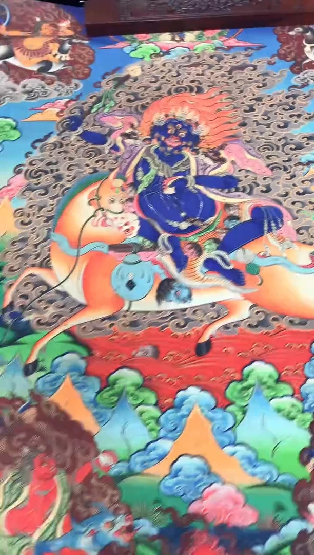 卷轴画074吉祥天母