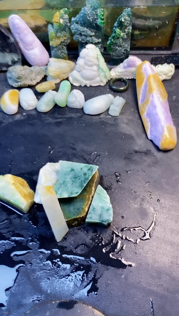 颈饰未镶嵌翡翠天然翡翠012
