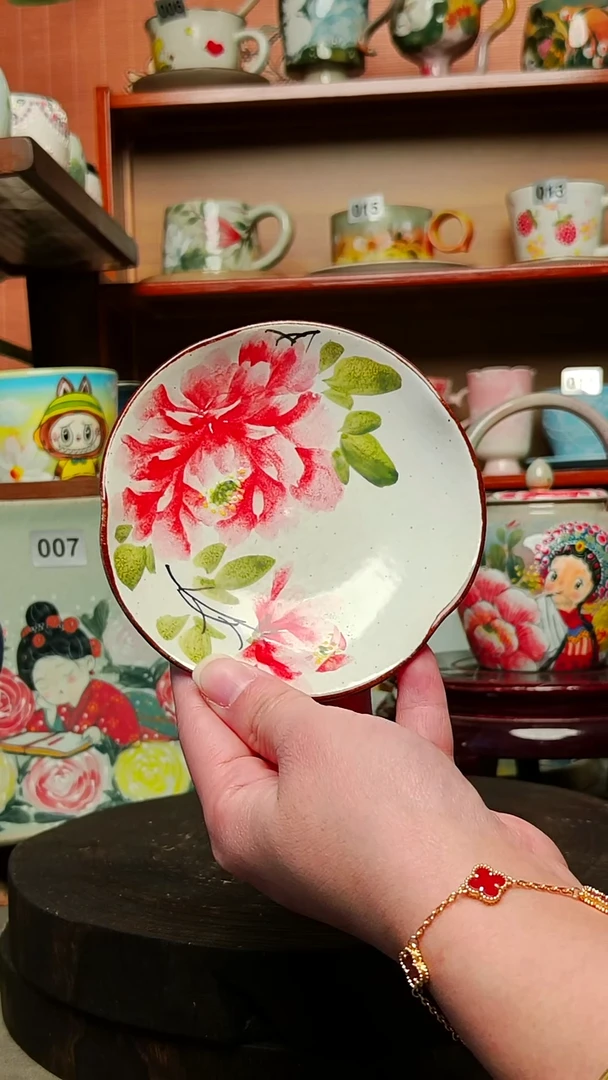 摆件陶景德镇手绘创意陶瓷有瑕
