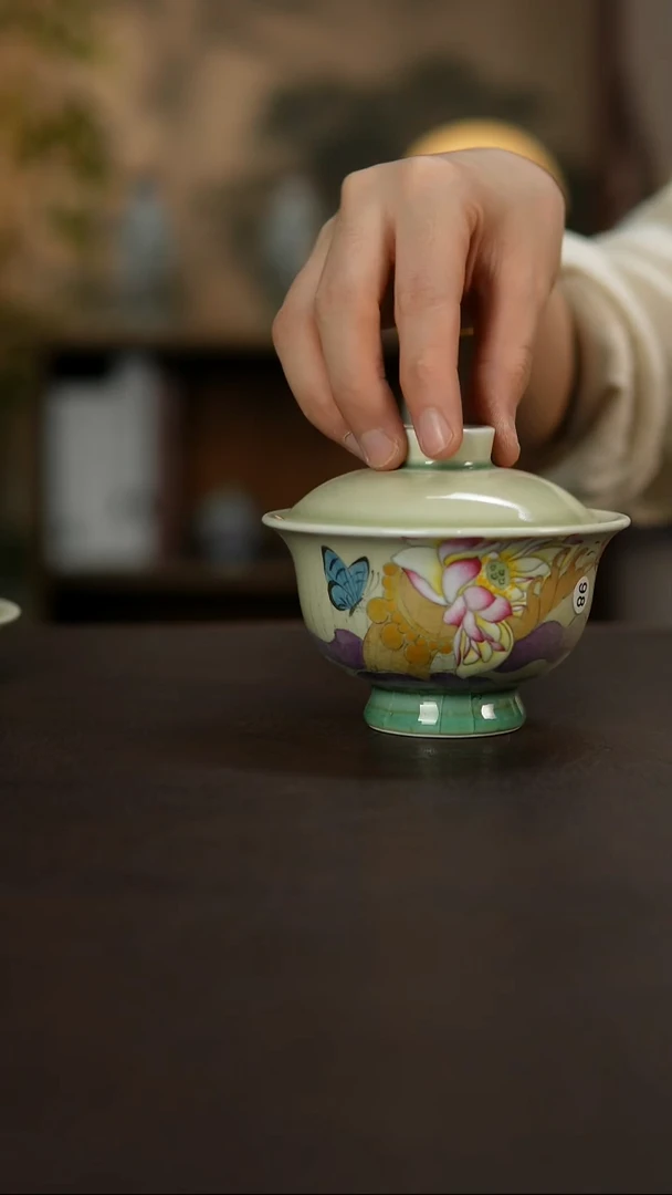 杯景德镇陶瓷杯碗柴烧多人