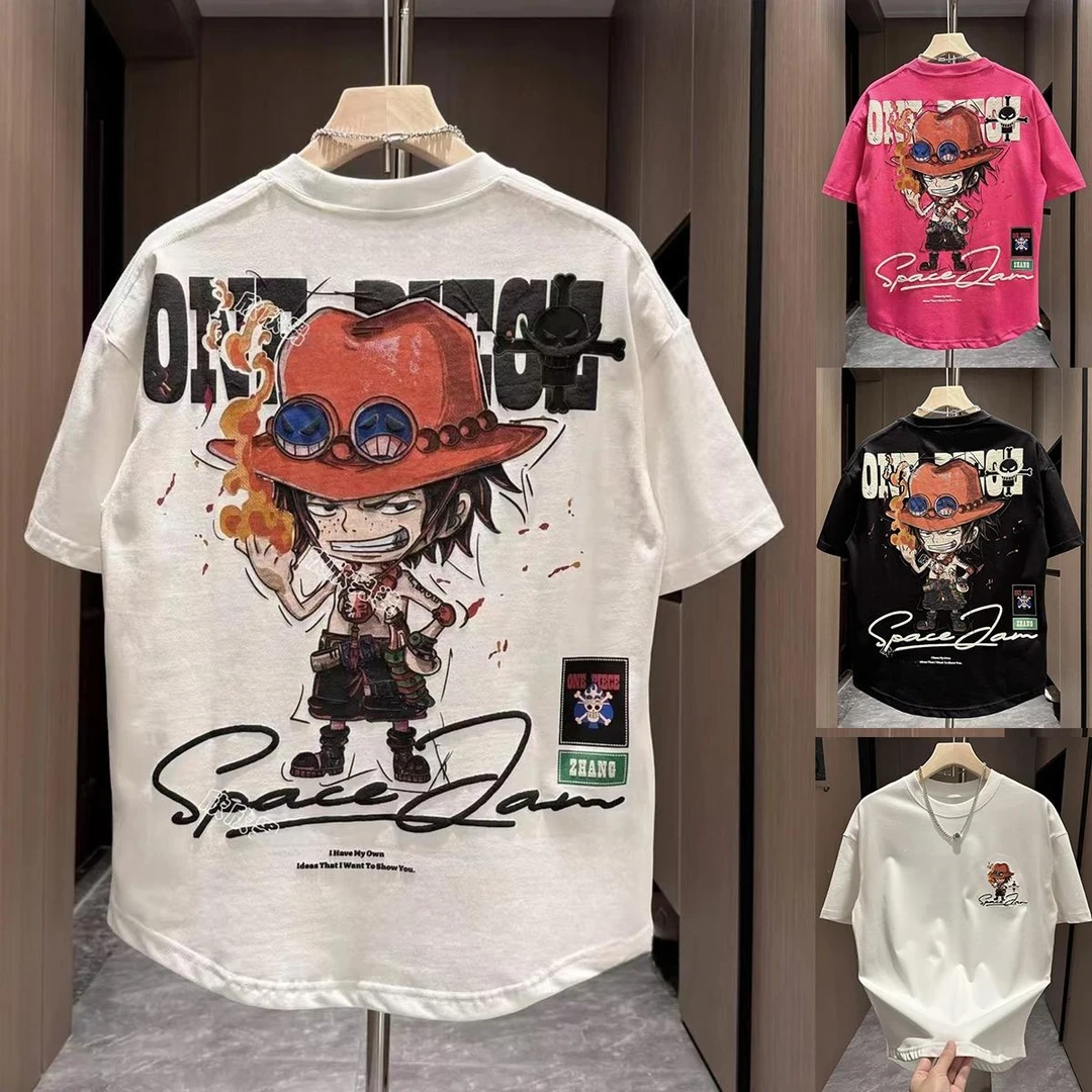 【100%纯棉】男童纯棉短袖T恤上衣夏季中大童夏款男孩半袖宽松潮流